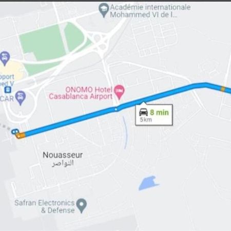 Adorable Apartamento A 8 Min Del Aeropuerto De Casablanca,Wifi Ultra Rapido Y Parking Gratis Derroua Eksteriør billede